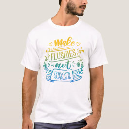 Camiseta Cota de Paz de Gradiente Azul Amarelo para Esmagad