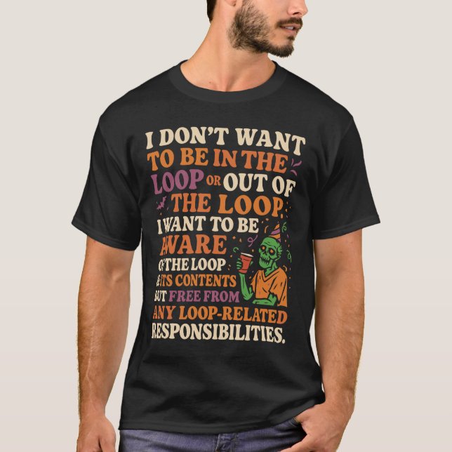 Camiseta Cota de Responsabilidades Gratuitas de Loop (Frente)