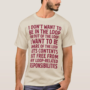 Camiseta Cota de Responsabilidades Gratuitas de Loop