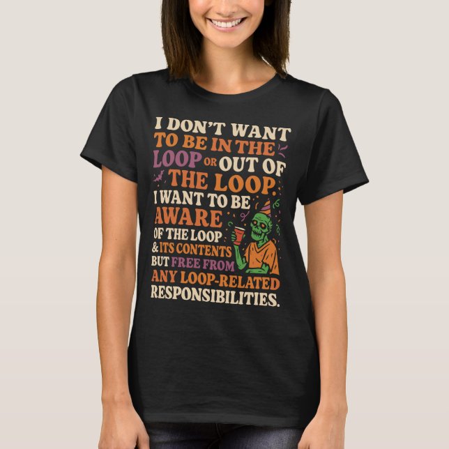 Camiseta Cota de Responsabilidades Gratuitas de Loop (Frente)