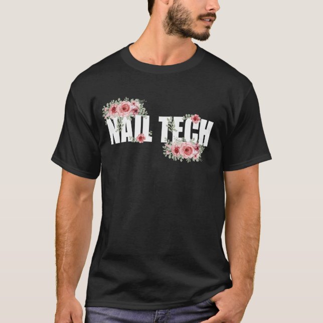 Camiseta Cota de Técnico de Unhas Uniforme de Trabalho Esma (Frente)