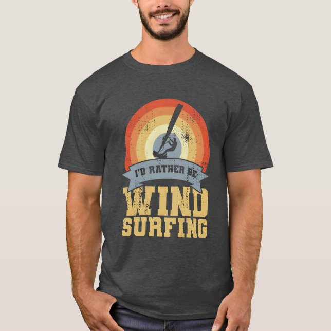 Camiseta Cota de windsurf vintage garoto (Frente)