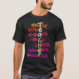 Camiseta Cota do Professor Mentor Inspirar educar treinar c