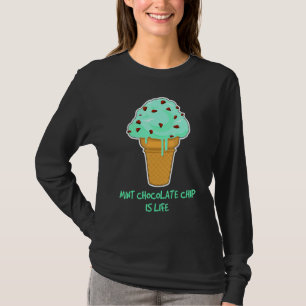 Camiseta Cota do Sorvete de vida - Chip de Chocolate