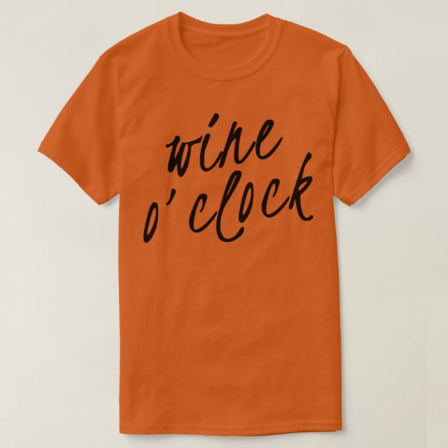 Camiseta Cota do Vinho Engraçado do OClock (Frente do Design)