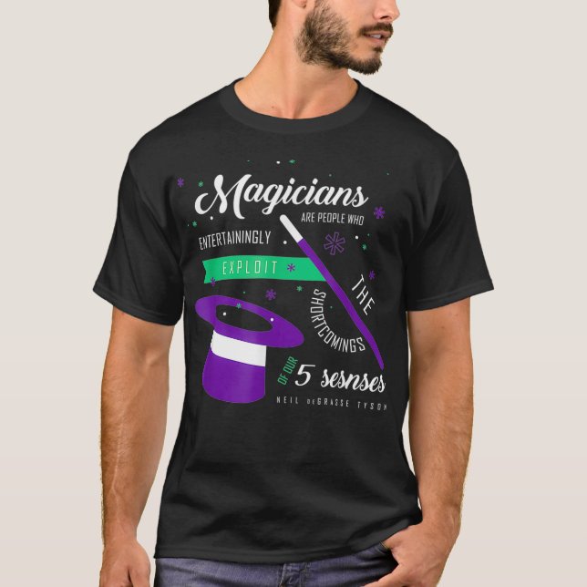 Camiseta Cota dos Magicianos Neil deGrasse Tyson  (Frente)
