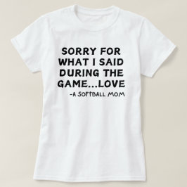 Camiseta Cota Engraçada Da Mãe De Softball | Softball Say