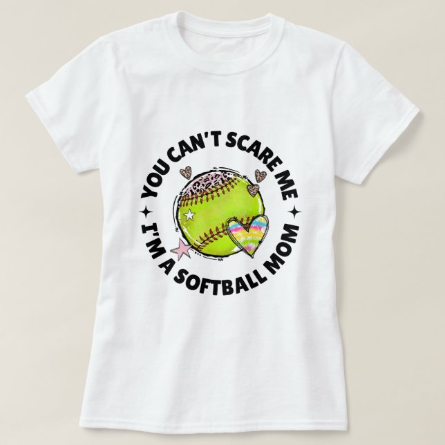 Camiseta Cota Engraçada Da Mãe De Softball | Softball Say (Frente do Design)