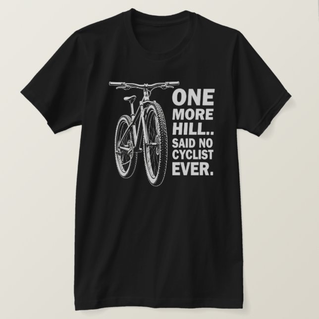 Camiseta Cota Engraçada de Ciclo para Adventure Lovers (Frente do Design)