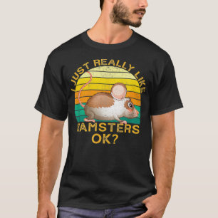 Camiseta Cota Engraçada De Hamster Com Forma Vintage