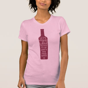 Camiseta Cota Engraçada De Vinho
