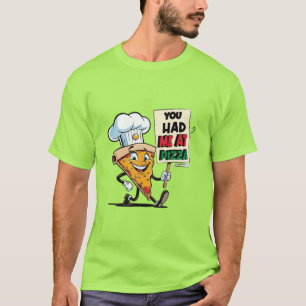 Camiseta Cota Fatia da Pizza Engraçada