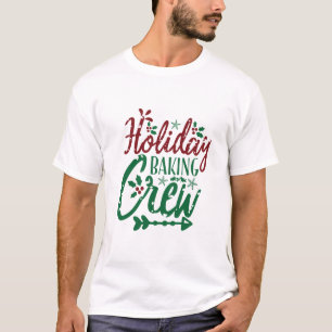 Camiseta Cota Festiva Da Tripulação De Férias De Férias