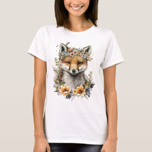Camiseta Cota Floral de Fox de Aquarela