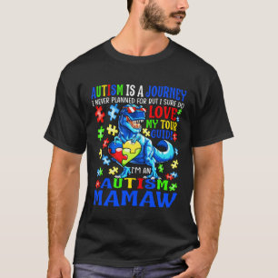 Camiseta Cota Mamãe Jornada Citação Conscientização do Auti