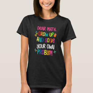 Camiseta Cota Matemática Para Meninas Caros Matemáticos De 
