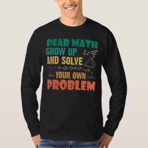 Camiseta Cota Matemática Para Meninas Meninos Adolescentes