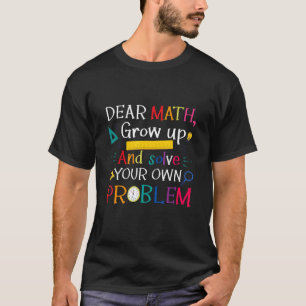 Camiseta Cota Matemática Para Meninas Meninos Adolescentes