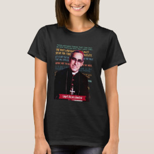 Camiseta Cota Óscar Romero El Salvador Arcebispo Santo Cita