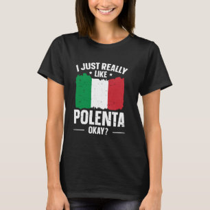 Camiseta Cota Polenta Italiana Foodie (Foodie)