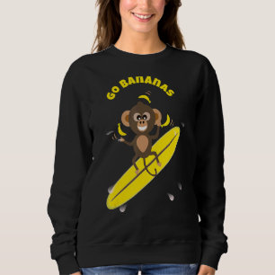 Camiseta Cota Popular Vai Bananas, Macaco Surfando