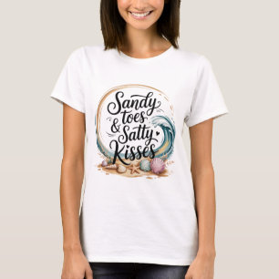 Camiseta Cota Romântica Boho Beach Cote Pastel Watercolor