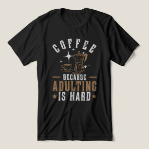 Camiseta Cota Sarcástica do Café - Motivação da Manhã