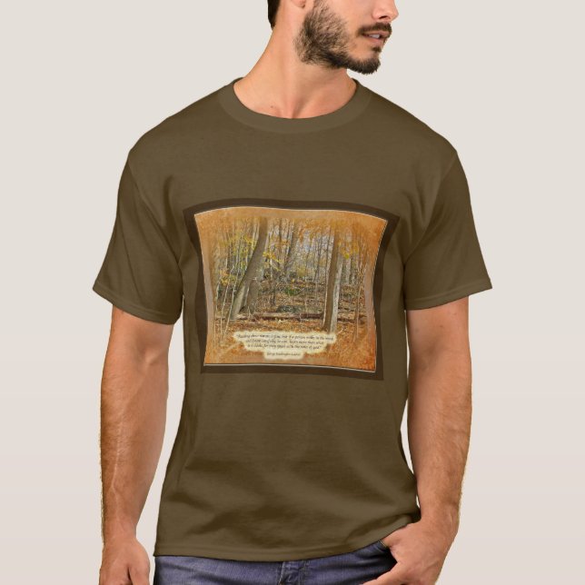 Camiseta Cotação Autumn Forest George Washington Carver (Frente)
