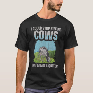 Camiseta Cotação de Fazenda de Vaca Leiteira para um Alimen