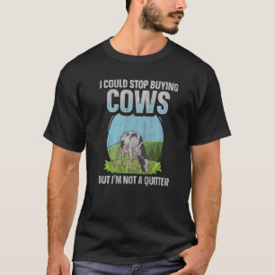 Camiseta Cotação de Fazenda de Vaca Leiteira para um Alimen