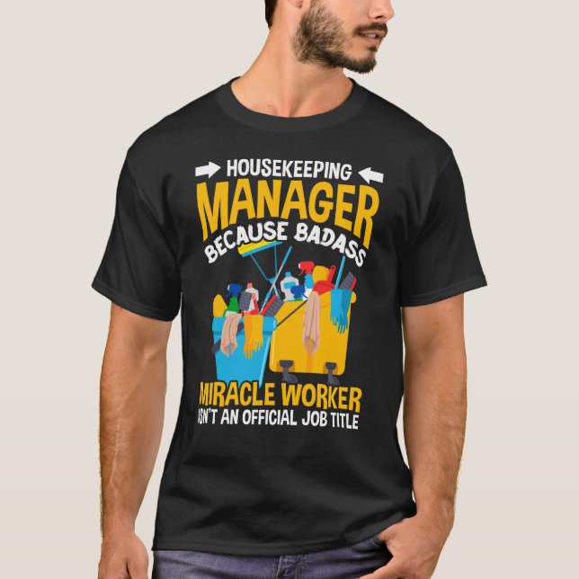 Camiseta Cotação de Limpeza da Casa de Trabalho do Funny Ho (Frente)