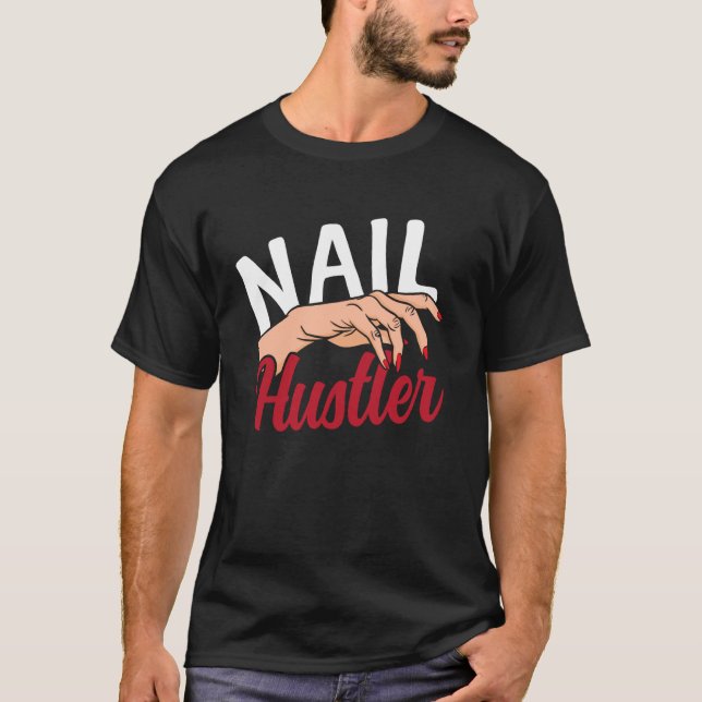 Camiseta Cotaçao de Técnicas de Unhas Uniforme de Trabalho  (Frente)