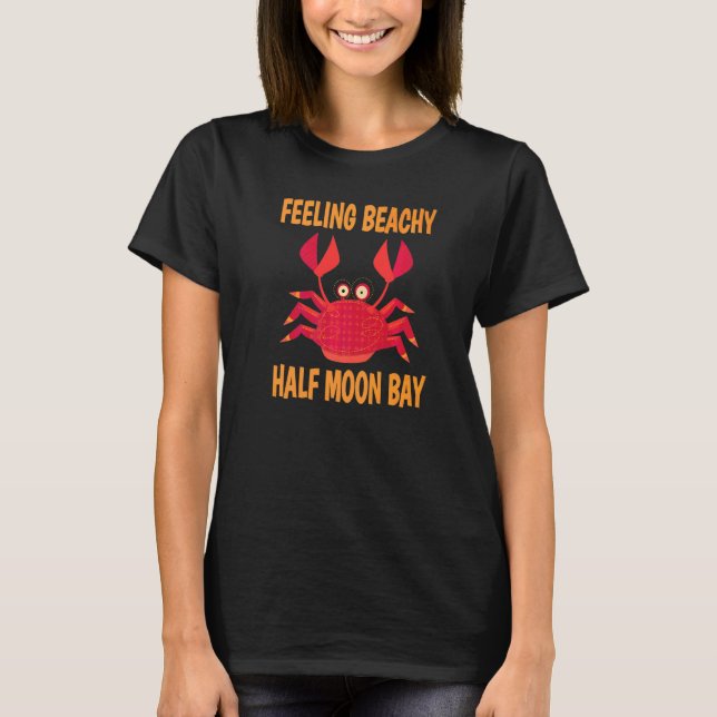 Camiseta Cotação de Verão de férias na baía de meia lua (Frente)