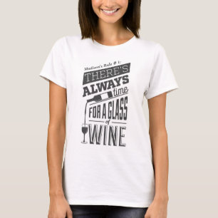 Camiseta Cotação de Vinho de Nome Personalizado