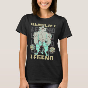 Camiseta Cotação de Workout do Gym Powerlifter de Legenda d