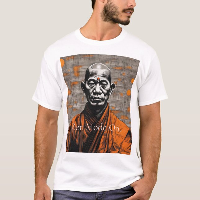 Camiseta Cotação Inspiracional Monk Budista (Frente)