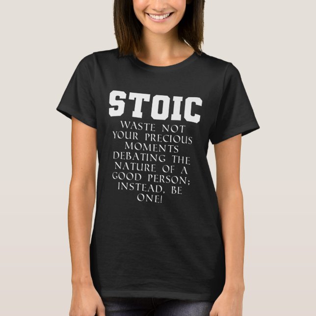 Camiseta Cotação Marcus Aurelius Stoic Prem (Frente)