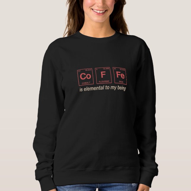 Camiseta Cotação Para O Café Elemento de Mesa Periódico Pre (Frente)