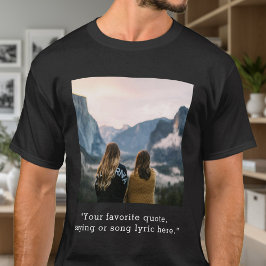 Camiseta Cotação Personalizada de Fotografia Personalizada