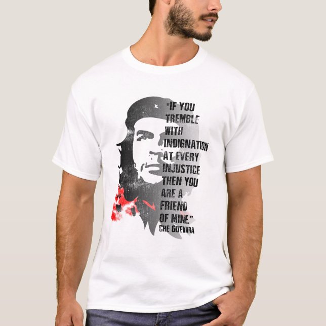 Camiseta Cotação Política Vintage Revolucionária de Che Gue (Frente)