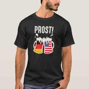 Camiseta Cotação Prost Beer Mug Bandeira Alemã Americana