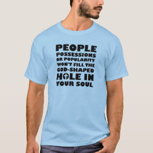 Camiseta Cotações Cristãs de Buraco Moldado por Deus