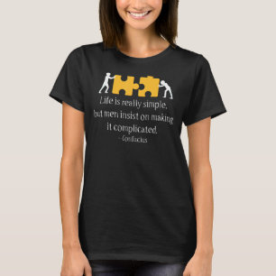 Camiseta Cotações de Confúcio Inspirador Filósofo Motivação