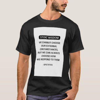 Camiseta Cotações de Filosofia Estática Não podemos escolhe
