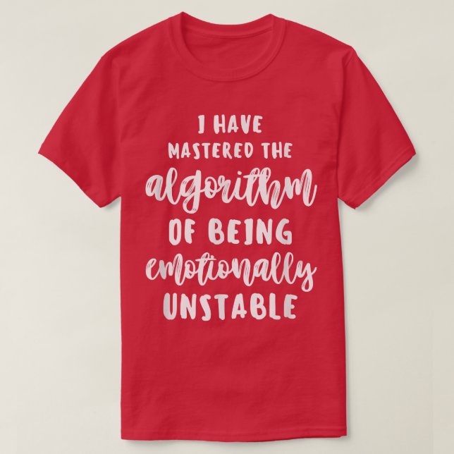Camiseta Cotações Emocionalmente Instáveis sobre Saúde Ment (Frente do Design)
