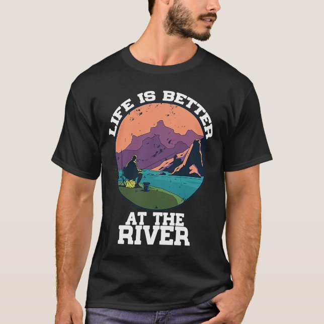 Camiseta Cotações Flutuantes do Rio Vida Acampamento (Frente)