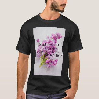 Camiseta Cotações Inspirativas Florais