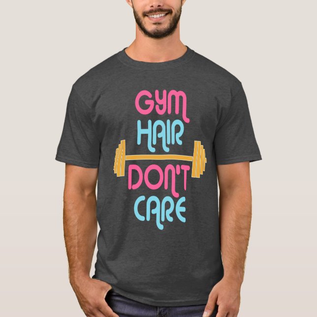 Camiseta Cotações motivacionais para o cabelo de ginástica  (Frente)