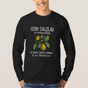 Camiseta Cote D'azur O Tea Francês da Riviera Meridional