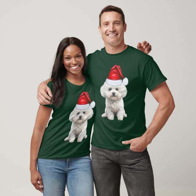 Camiseta Coton de Tulear Dog Lover Feliz Natal (Unissex)